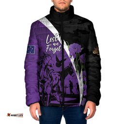 Australia ANZAC Day Padded Jacket Animals of War - Lest We Forget LT7