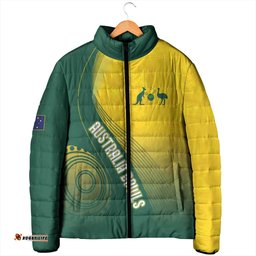 Australia Bowls Personalised Padded Jacket Basic Marble Glaze - National Color LT7