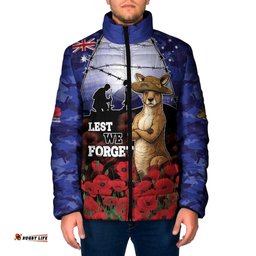 ANZAC Day Padded Jacket Lest We Forget DT05