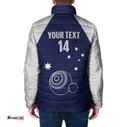 Custom Victoria Bowls Australia Padded Jacket Go Champions Garden State LT14