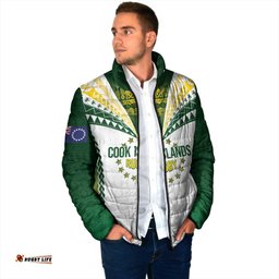 Cook Islands Rugby Custom Padded Jacket Kuki's Aitu Champions LT7