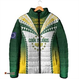 Cook Islands Rugby Custom Padded Jacket Kuki's Aitu Champions LT7