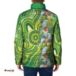 Budgerigar Australia Padded Jacket Aussie Common Parakeet Indigenous Art LT14