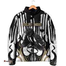 Custom Collingwood Black Padded Jacket Unique Style DT05