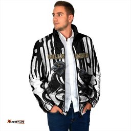 Custom Collingwood Black Padded Jacket Unique Style DT05
