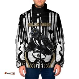 Custom Collingwood Black Padded Jacket Unique Style DT05