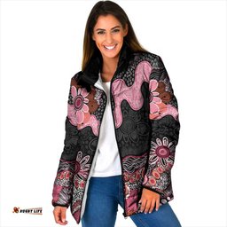 Australia NAIDOC Week 2026 Padded Jacket Aboriginal Contemporary Art LT7