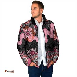 Australia NAIDOC Week 2026 Padded Jacket Aboriginal Contemporary Art LT7