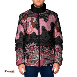 Australia NAIDOC Week 2026 Padded Jacket Aboriginal Contemporary Art LT7