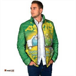 Budgerigar Australia Day Padded Jacket Proud To Be An Aussie Opal National Color LT14