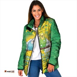 Budgerigar Australia Day Padded Jacket Proud To Be An Aussie Opal National Color LT14