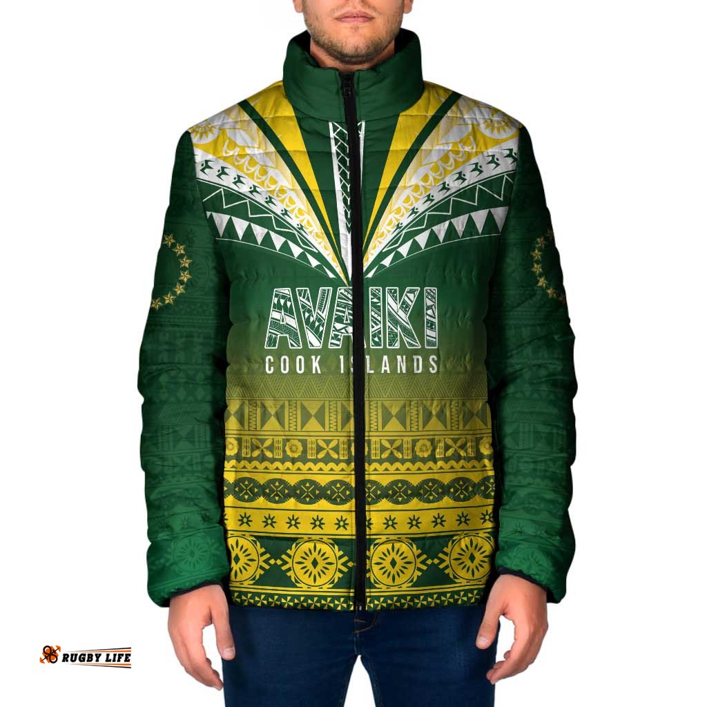 Cook Islands Rugby Custom Padded Jacket Kuki Avaiki LT7