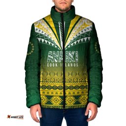 Cook Islands Rugby Custom Padded Jacket Kuki Avaiki LT7