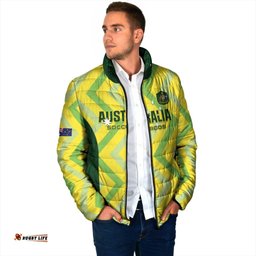 Custom Australia Socceroos 2025 Padded Jacket Forever Golden LT01