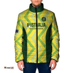 Custom Australia Socceroos 2025 Padded Jacket Forever Golden LT01