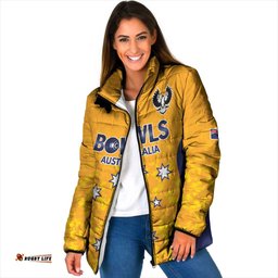 Australian South Australia Lawn Bowls Custom Padded Jacket Aussie Minimalist Style LT9