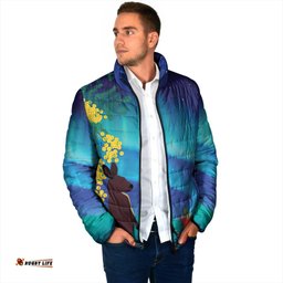 Australia Northern Lights Scenery Padded Jacket LT7