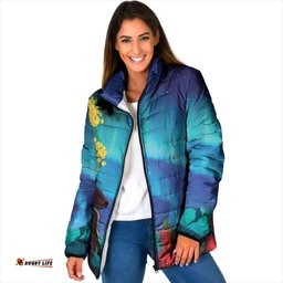 Australia Northern Lights Scenery Padded Jacket LT7