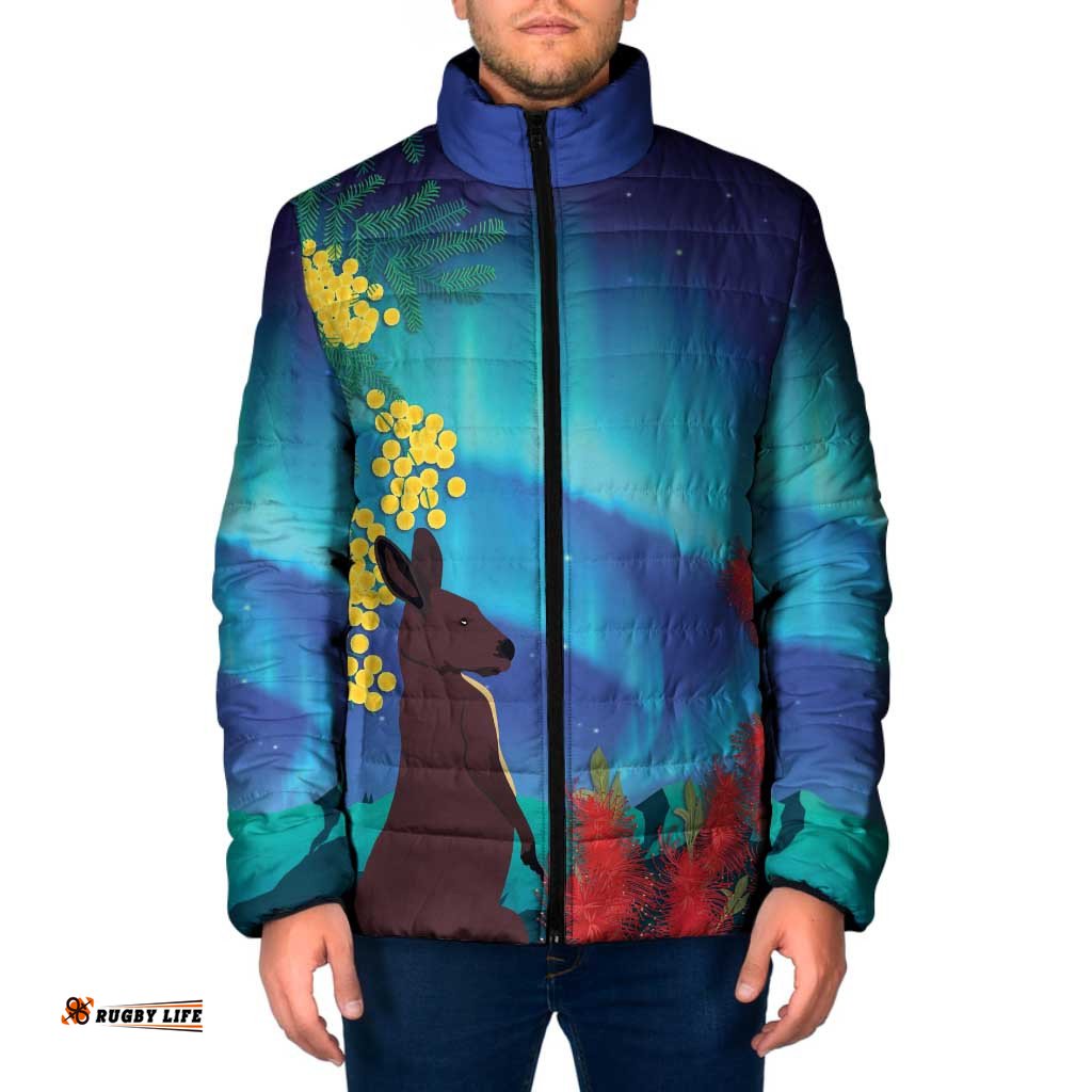 Australia Northern Lights Scenery Padded Jacket LT7