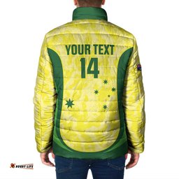 Australia Football Custom Padded Jacket Go Socceroos Grunge Sporty Style LT14