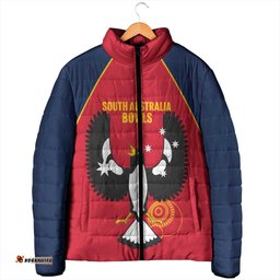Custom South Australia Bowls Padded Jacket Go Champions SA Piping Shrike LT14
