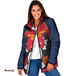 Custom South Australia Bowls Padded Jacket Go Champions SA Piping Shrike LT14