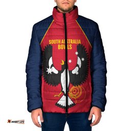 Custom South Australia Bowls Padded Jacket Go Champions SA Piping Shrike LT14
