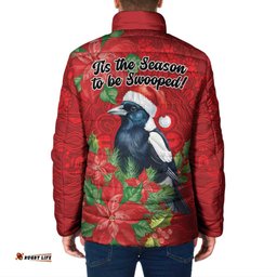 Australian Magpie Padded Jacket Aboriginal Inspired Christmas LT9