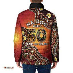 Australia Indigenous NAIDOC Week 2026 Padded Jacket 50 Years Of Deadly LT05
