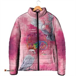 Australia Fight Cancer In All Colors Padded Jacket Galah Pink Tie Dye LT7