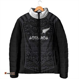Custom Aotearoa Rugby Padded Jacket The Blacks-Sporty T90 Style LT03