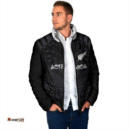 Custom Aotearoa Rugby Padded Jacket The Blacks-Sporty T90 Style LT03