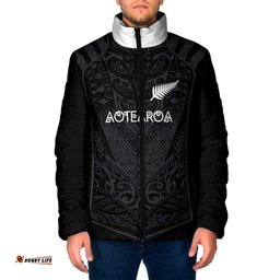 Custom Aotearoa Rugby Padded Jacket The Blacks-Sporty T90 Style LT03