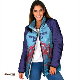 Custom New South Wales Bowls Australia Padded Jacket Go Champions NSW Waratah LT14