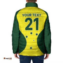 Custom Australia Cricket Spirit 2026 Padded Jacket World T20 Edition LT9
