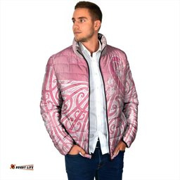 Breast Cancer Awareness Maori Padded Jacket Kia Kaha Kia Maia Kia Manawanui LT7