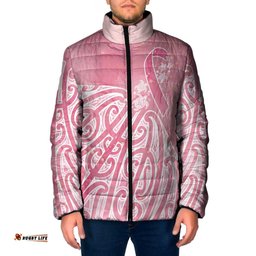 Breast Cancer Awareness Maori Padded Jacket Kia Kaha Kia Maia Kia Manawanui LT7