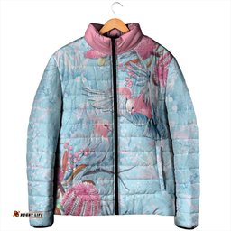 Galah Birds Australia Baby Blue & Pink Padded Jacket LT7