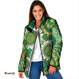 Bowls Australia Custom Padded Jacket Aboriginal Art National Color LT14