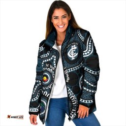 Carlton NAIDOC Week 2026 Personalised Padded Jacket 50 Years of Deadly Aboriginal Art LT14