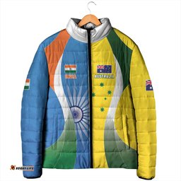 Custom India Vs Australia Cricket Padded Jacket Final Matchup LT05