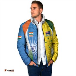 Custom India Vs Australia Cricket Padded Jacket Final Matchup LT05