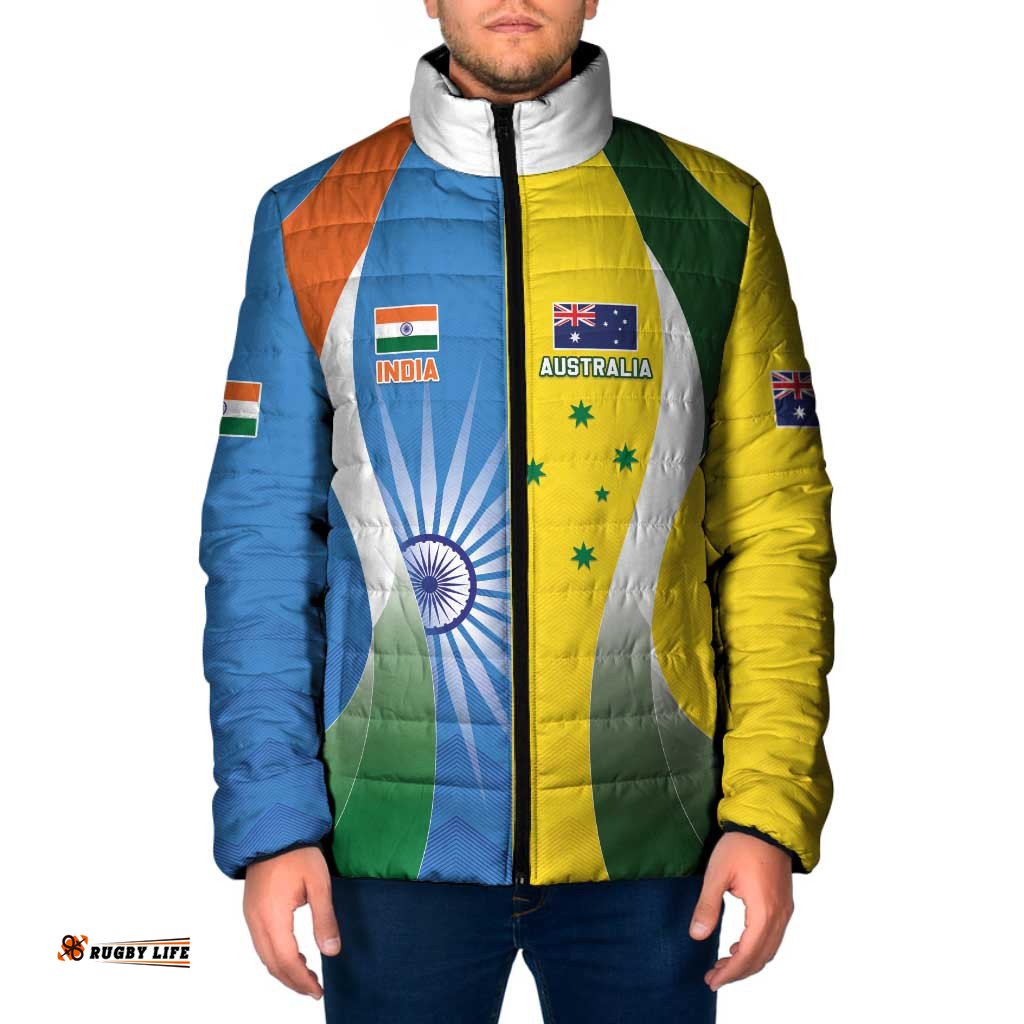 Custom India Vs Australia Cricket Padded Jacket Final Matchup LT05