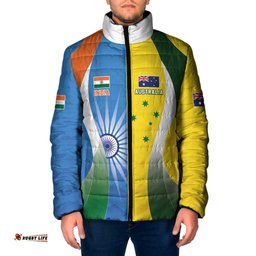 Custom India Vs Australia Cricket Padded Jacket Final Matchup LT05