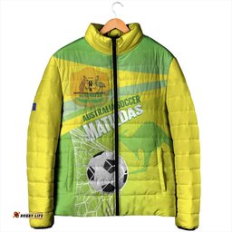 Custom Australia Soccer 2026 Padded Jacket Come On Matildas LT14