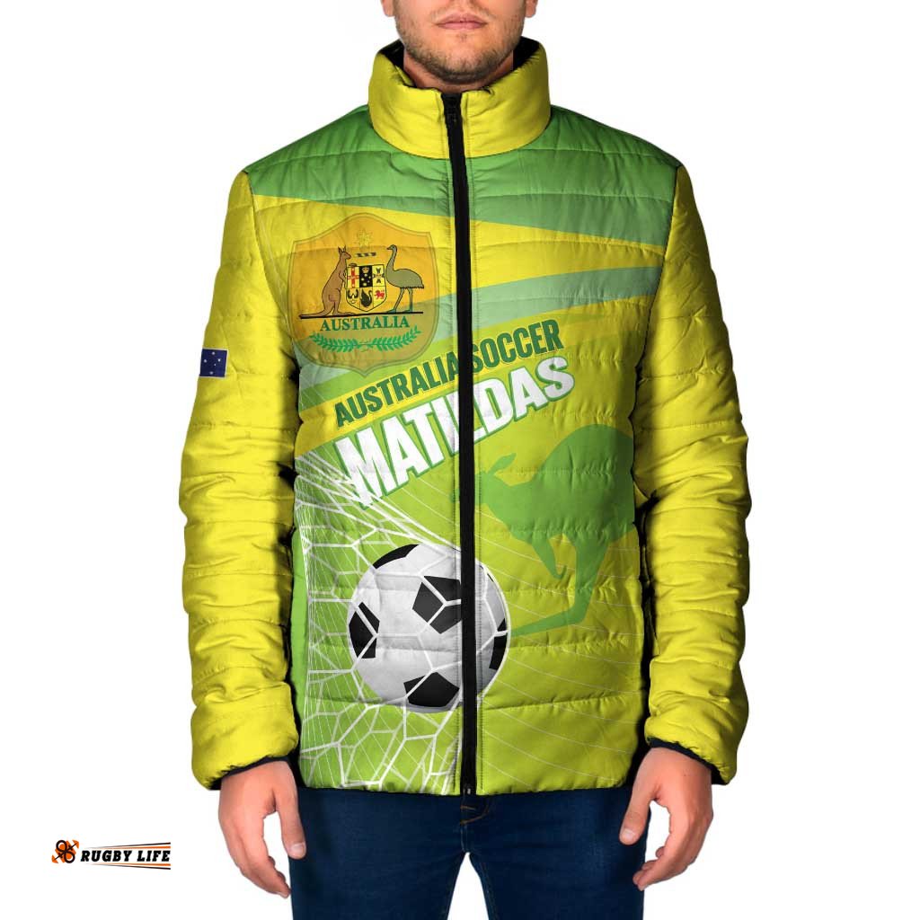 Custom Australia Soccer 2026 Padded Jacket Come On Matildas LT14