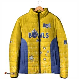 Australian ACT Lawn Bowls Custom Padded Jacket Aussie Minimalist Style LT9