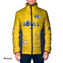 Australian ACT Lawn Bowls Custom Padded Jacket Aussie Minimalist Style LT9