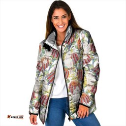 Little Corella Australia Cockatoo Padded Jacket Cacatua Sanguinea Banksia Seamless White LT14
