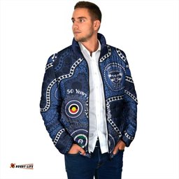 Geelong Cats NAIDOC Week 2026 Personalised Padded Jacket 50 Years of Deadly Aboriginal Art LT14